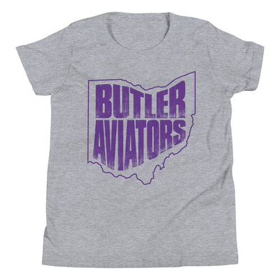 Ohio Aviators Purple Print Youth Short Sleeve T-Shirt