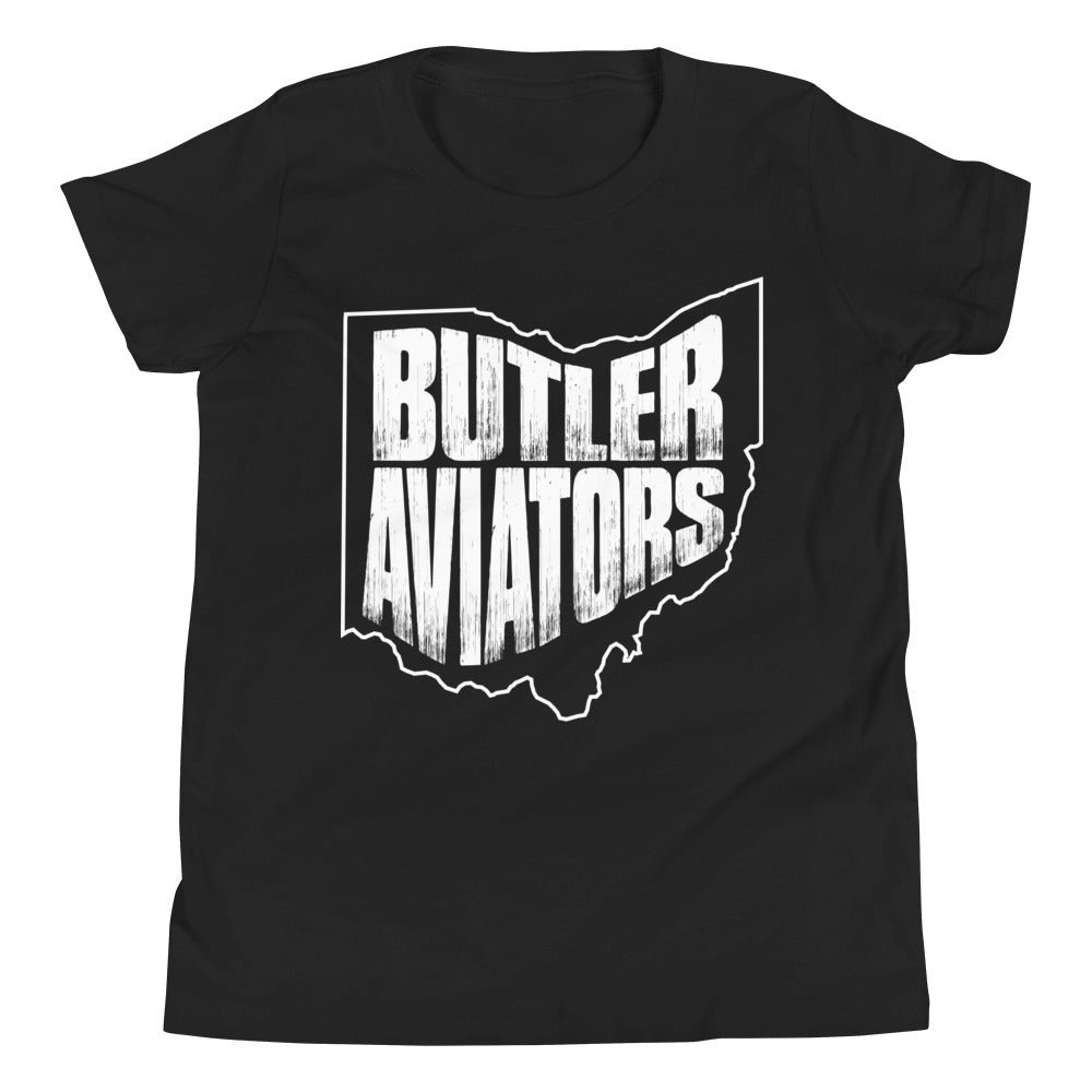 Ohio Aviators White Print Youth Short Sleeve T-Shirt