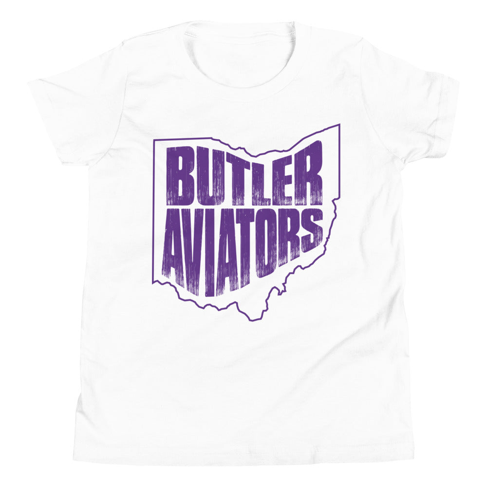 Ohio Aviators Purple Print Youth Short Sleeve T-Shirt